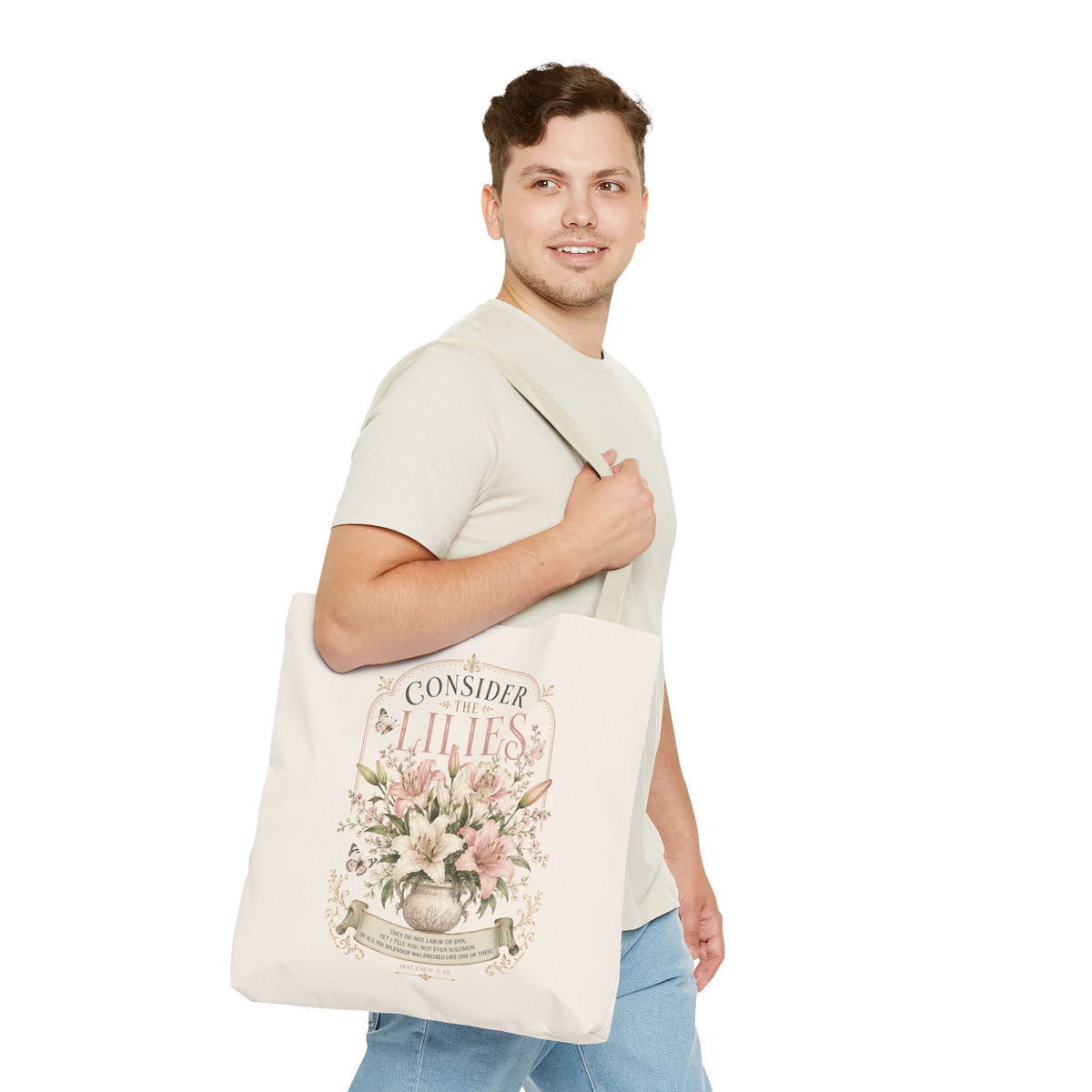 Consider the Lilies Floral Tote Bag