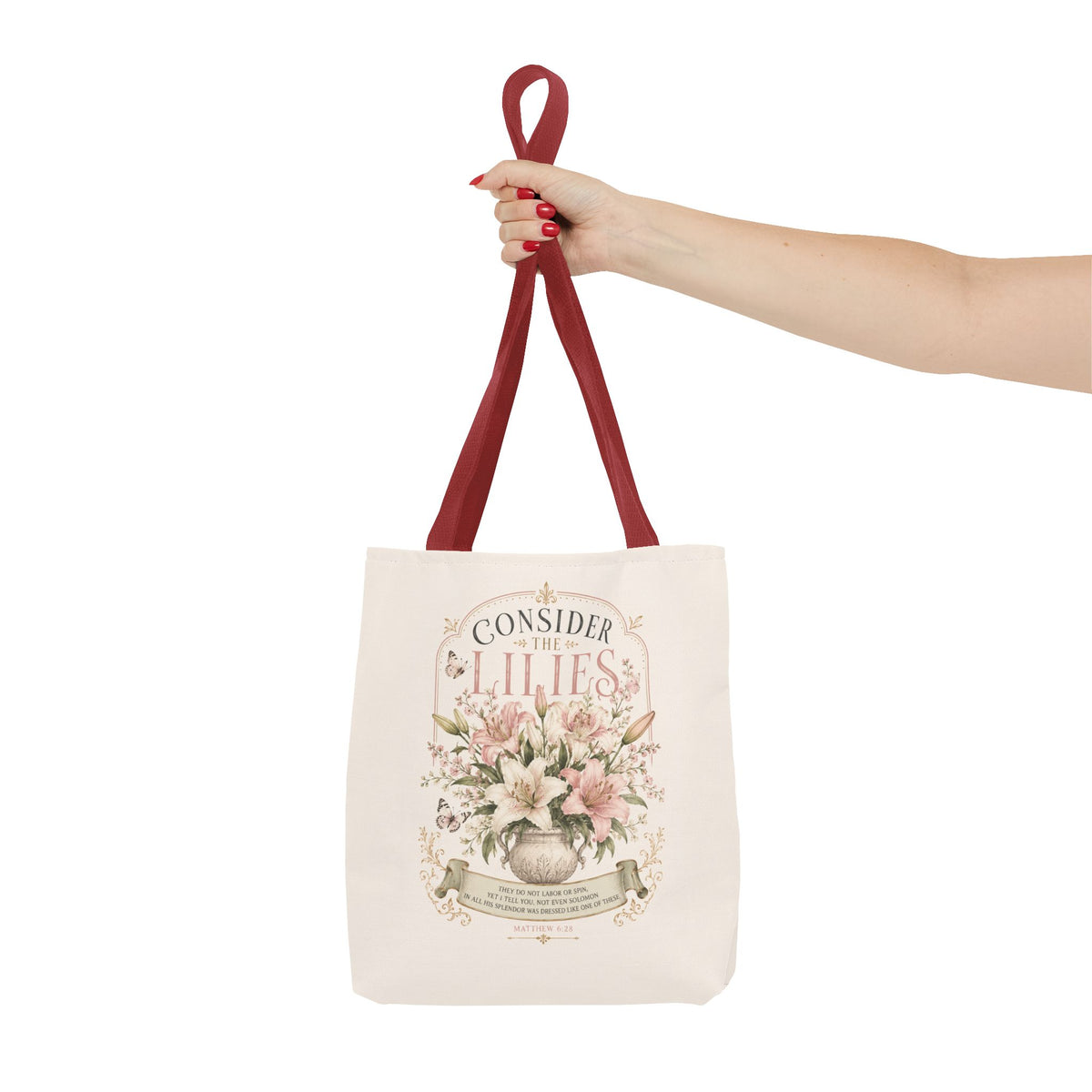 Consider the Lilies Floral Tote Bag