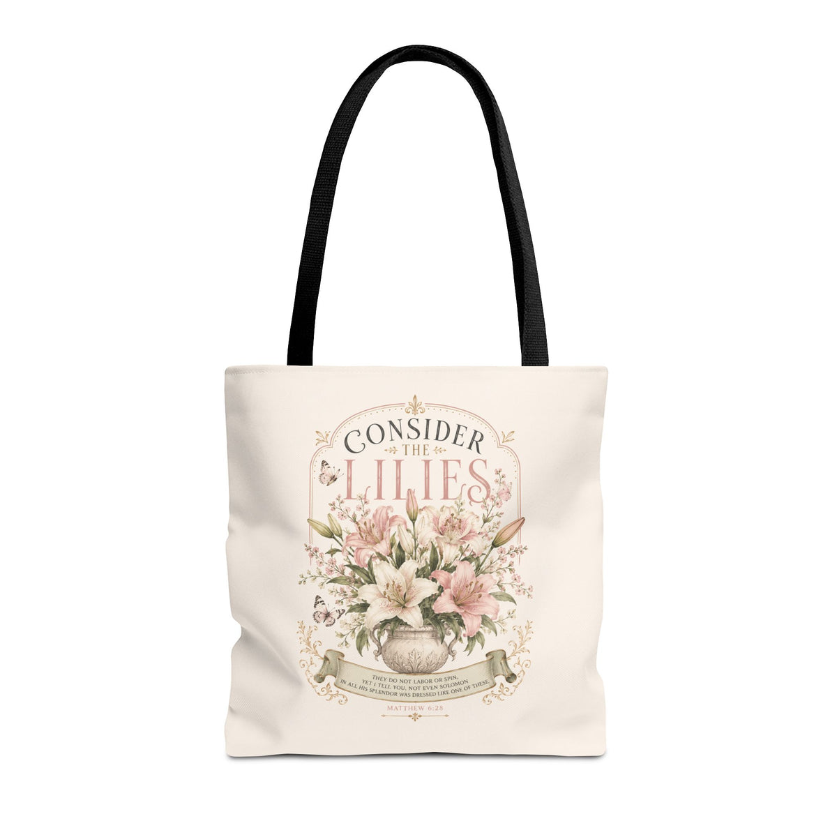 Consider the Lilies Floral Tote Bag