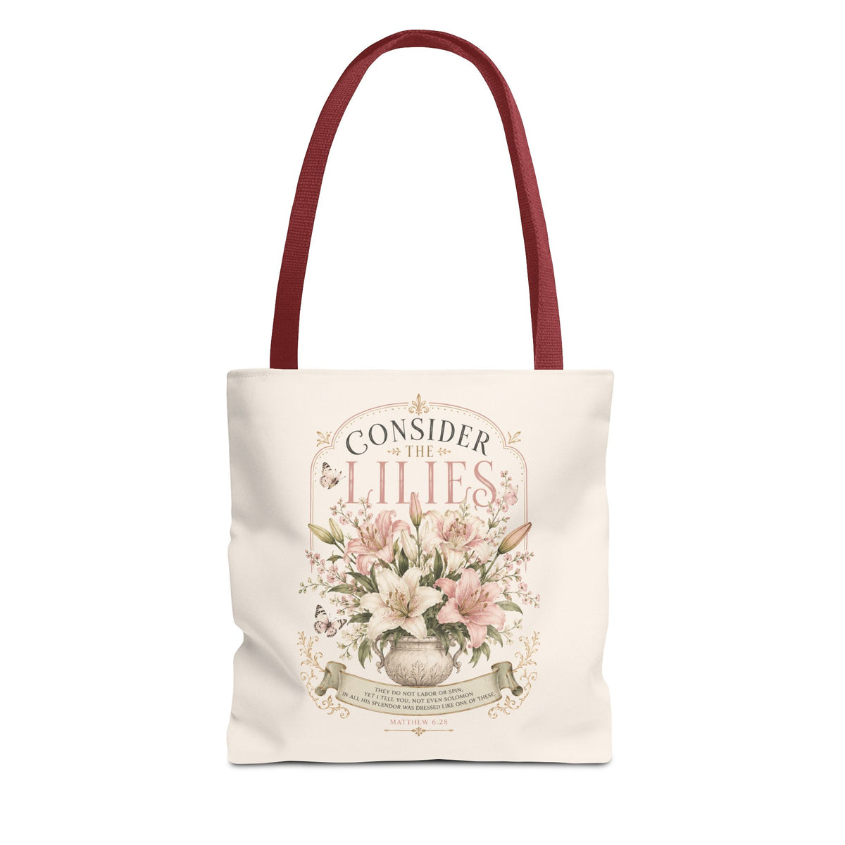 Consider the Lilies Floral Tote Bag