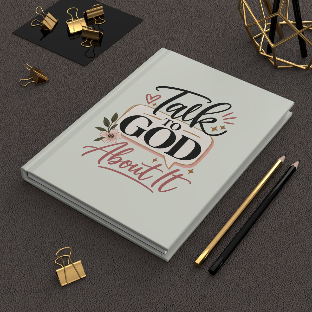 To God Above Journal – Inspirational Hardcover Lined Notebook