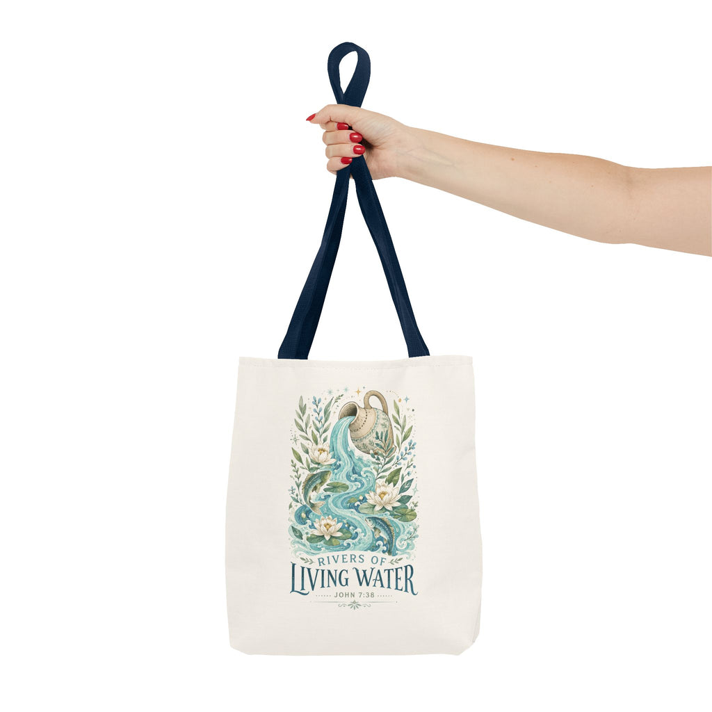 Tote — Rivers of Living Water Floral Faith Tote Bag