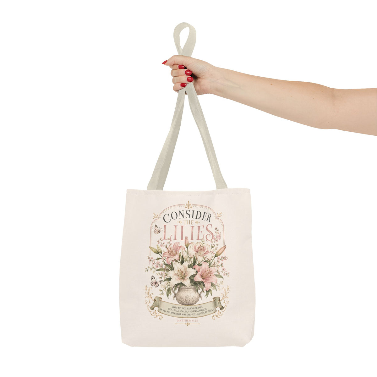 Consider the Lilies Floral Tote Bag