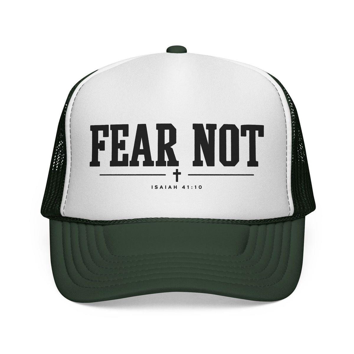 Fear Not Trucker Cap — Isaiah 41:10 Christian Mesh Hat