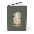 Christian Hardcover Journal — "In His Presence" Lined Matte Notebook