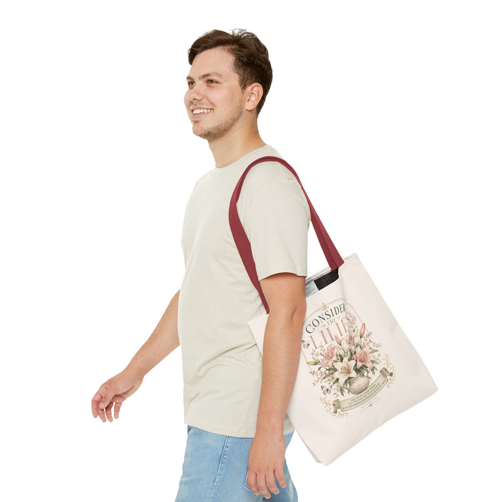 Consider the Lilies Floral Tote Bag