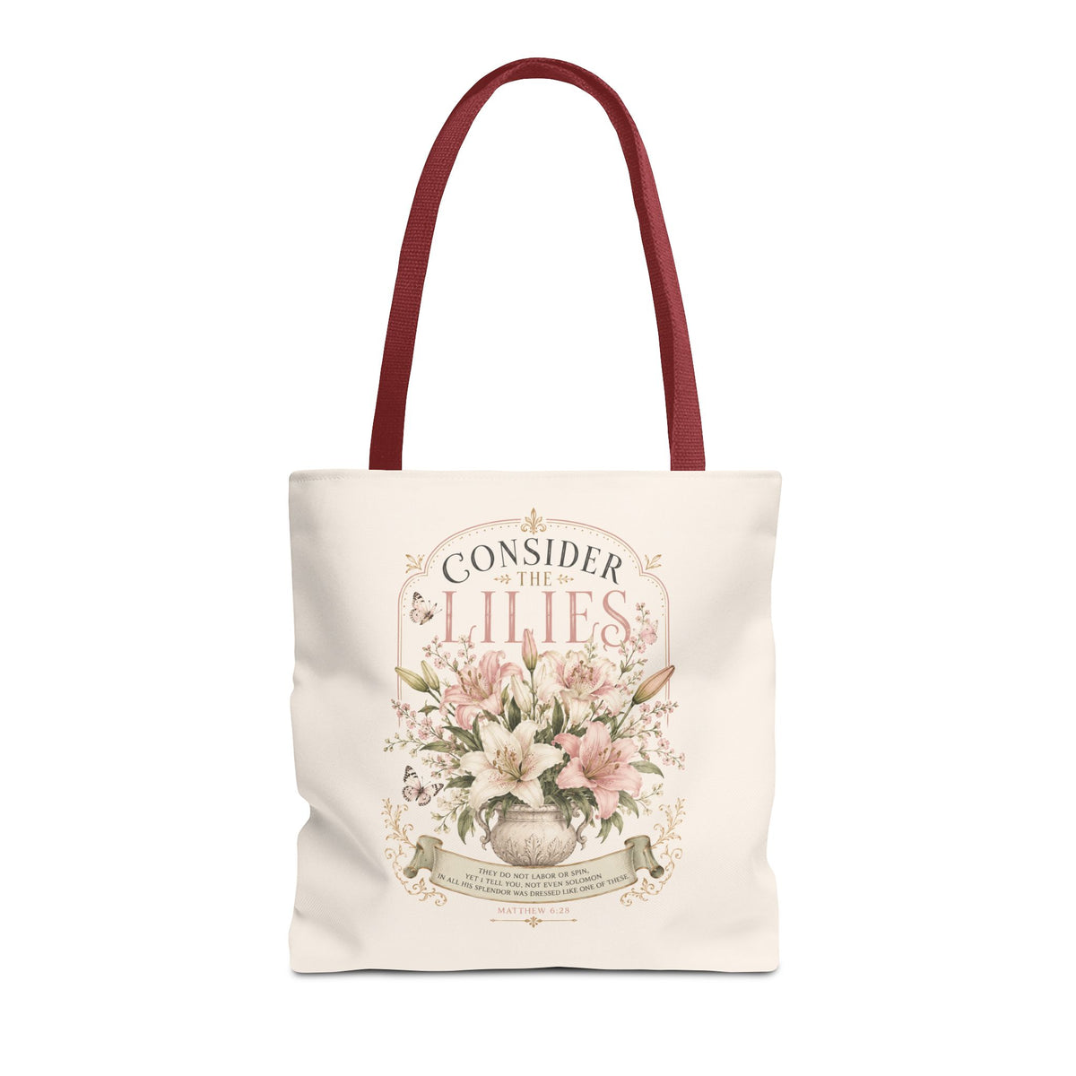 Consider the Lilies Floral Tote Bag