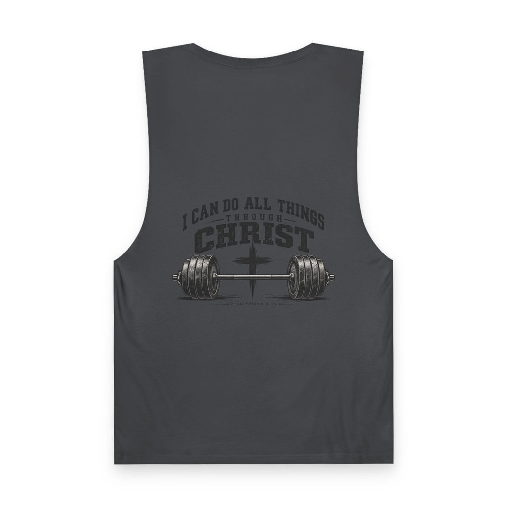 Christian Workout Tank Top — “I Can Do All Things Through Christ” Fitness Tank (Philippians 4:13)