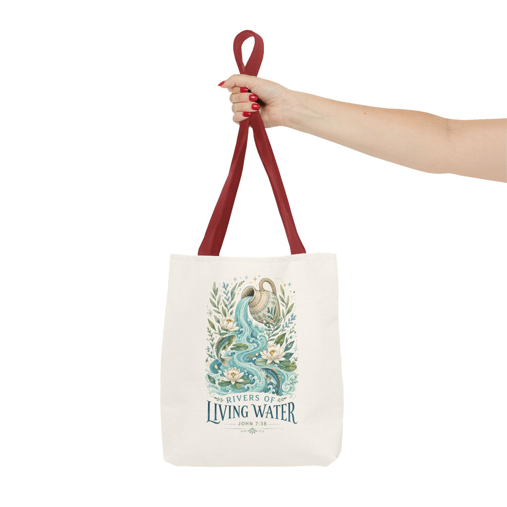 Tote — Rivers of Living Water Floral Faith Tote Bag