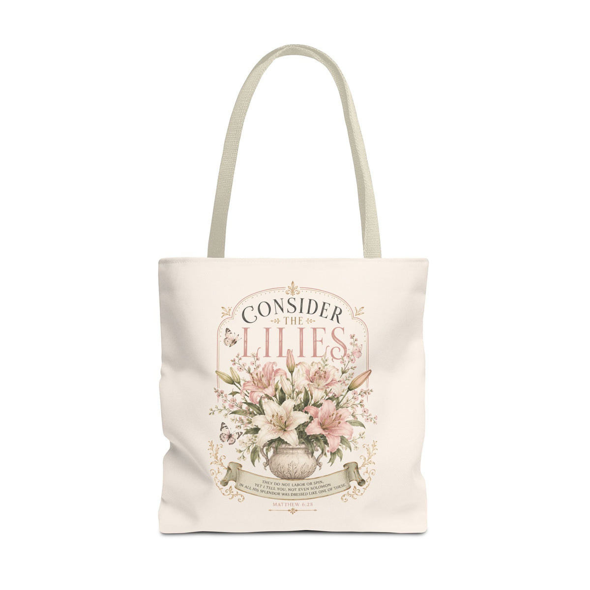 Consider the Lilies Floral Tote Bag