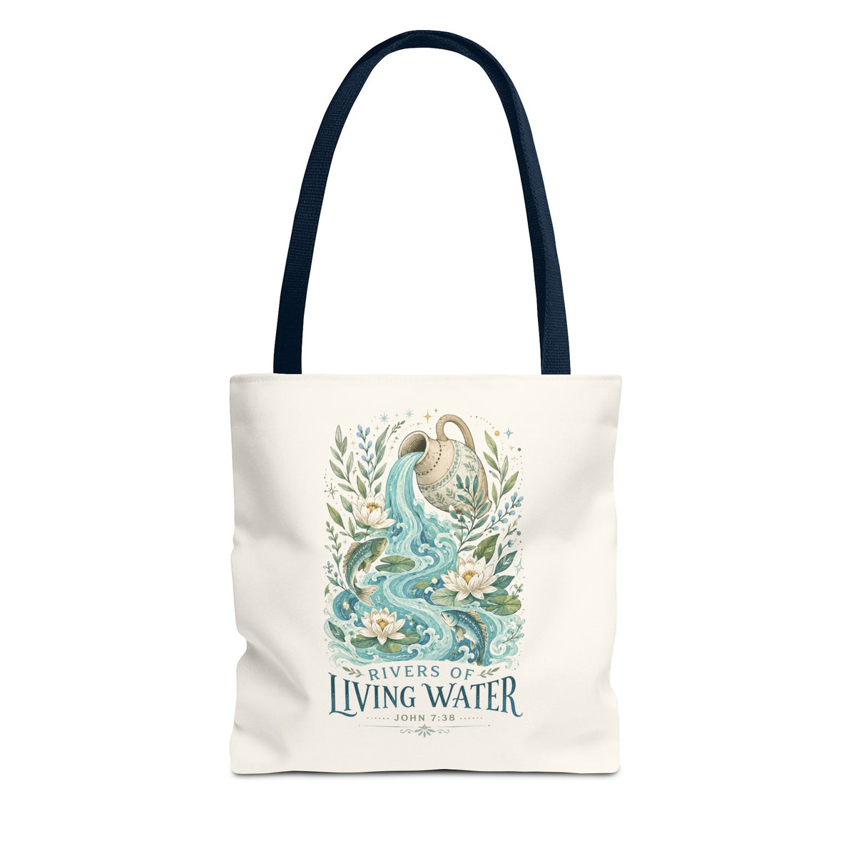 Tote — Rivers of Living Water Floral Faith Tote Bag