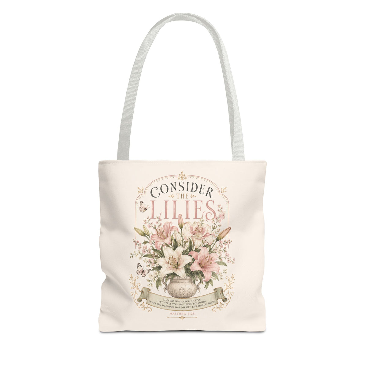 Consider the Lilies Floral Tote Bag