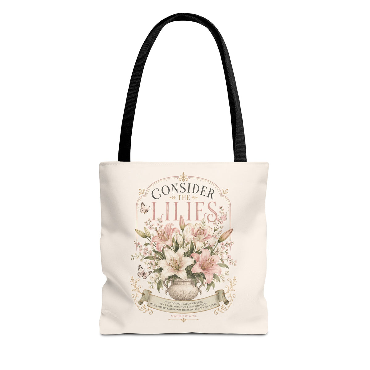 Consider the Lilies Floral Tote Bag