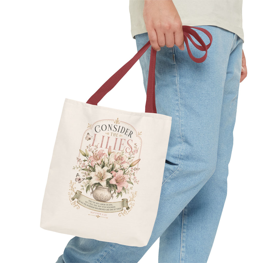 Consider the Lilies Floral Tote Bag
