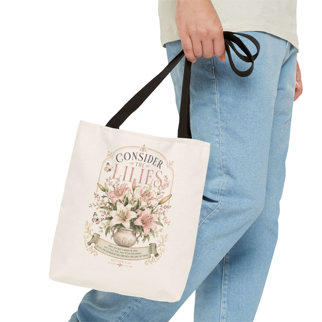 Consider the Lilies Floral Tote Bag