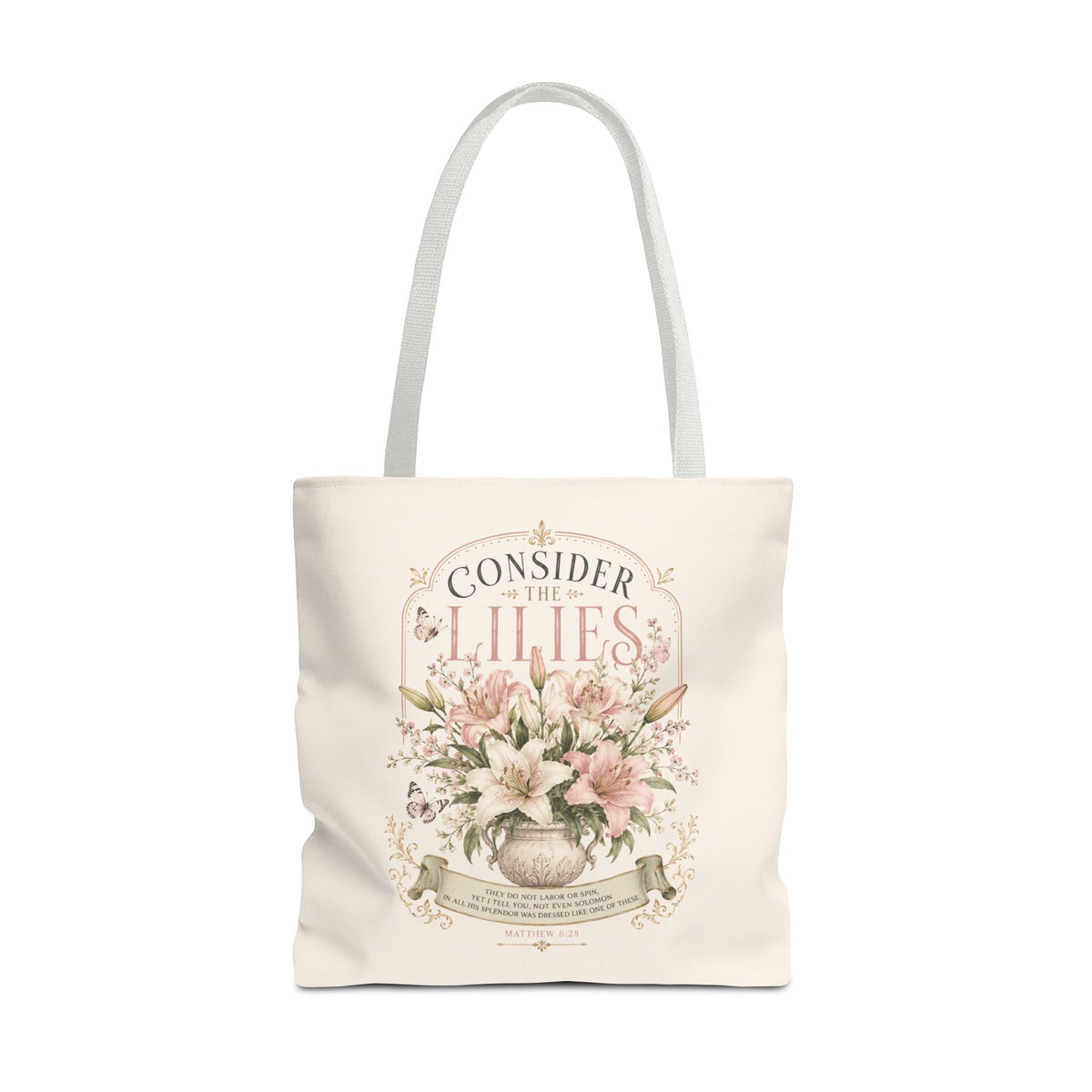 Consider the Lilies Floral Tote Bag