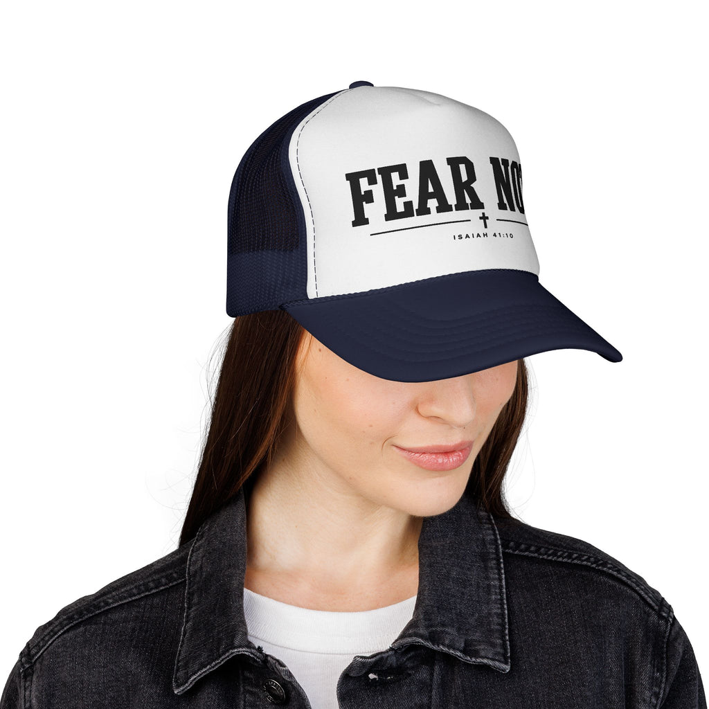 Fear Not Trucker Cap — Isaiah 41:10 Christian Mesh Hat
