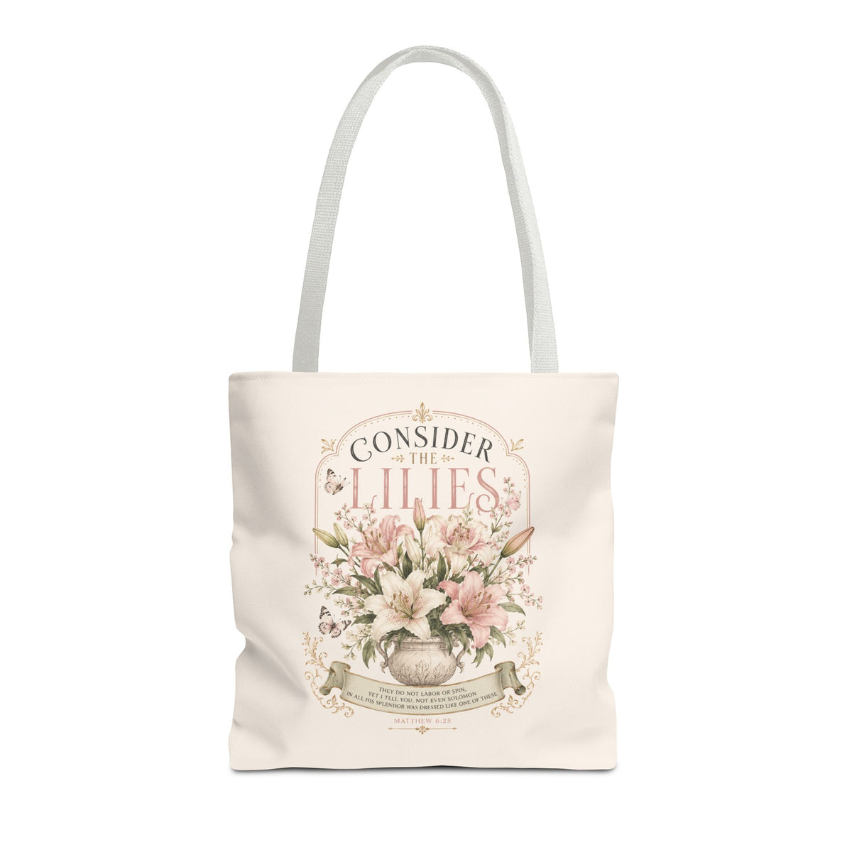 Consider the Lilies Floral Tote Bag