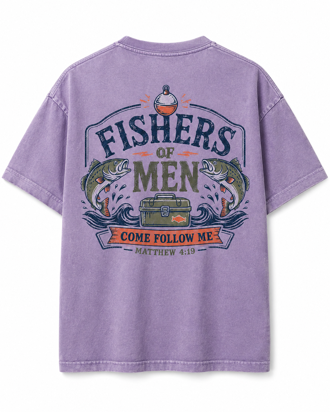 Fishers of Men T-Shirt — Christian Fishing Graphic Tee (Matthew 4:19)