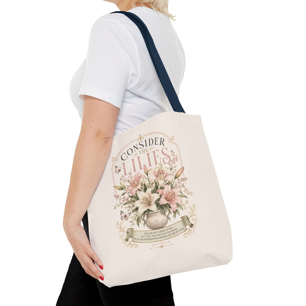 Consider the Lilies Floral Tote Bag