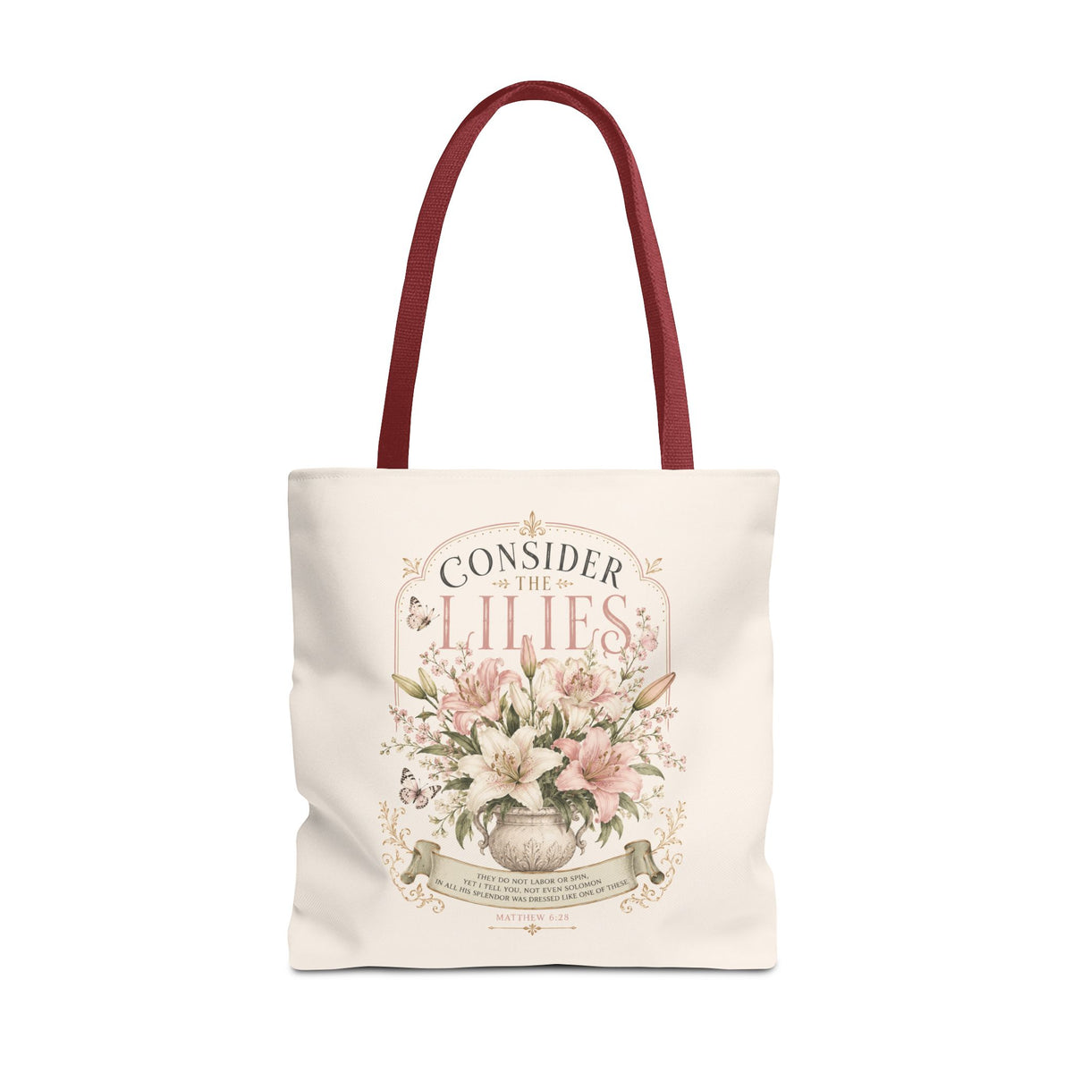 Consider the Lilies Floral Tote Bag