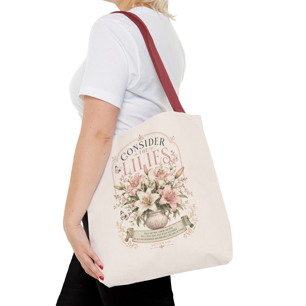 Consider the Lilies Floral Tote Bag