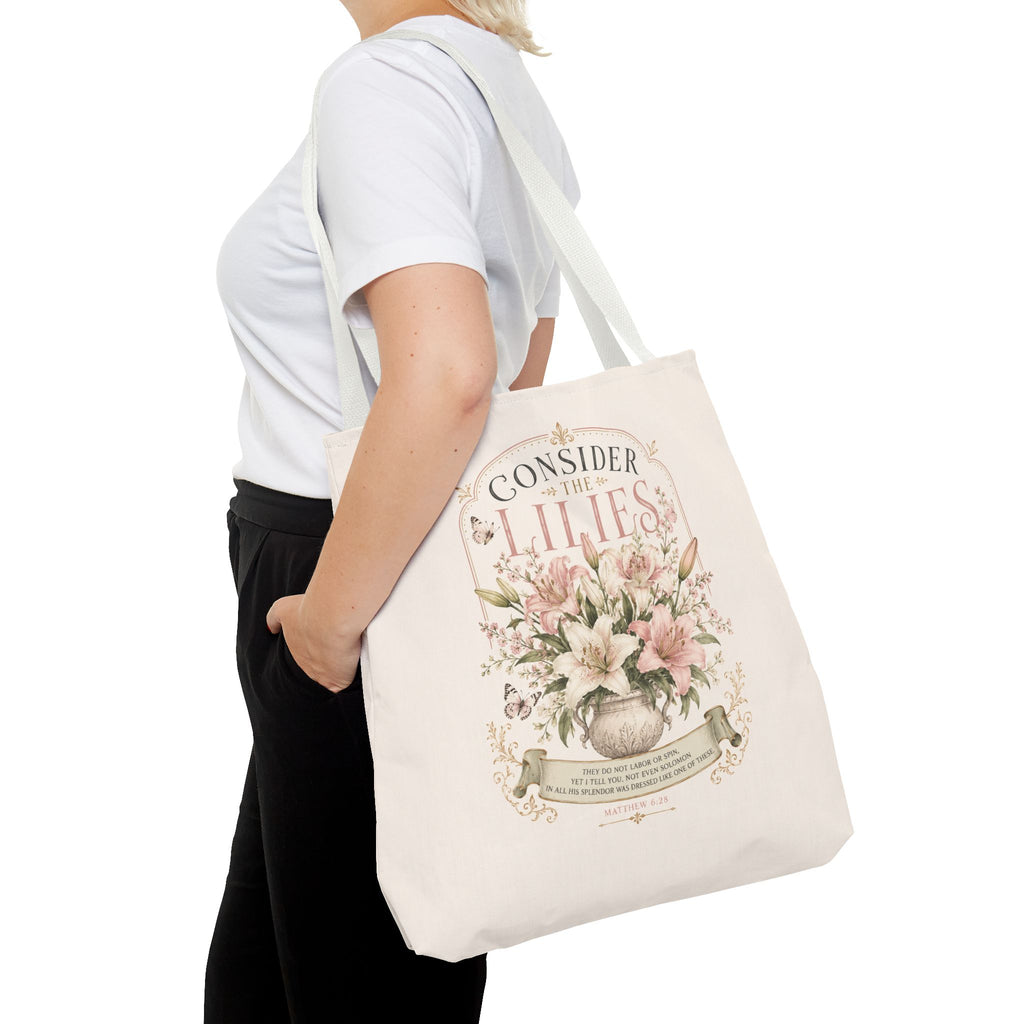 Consider the Lilies Floral Tote Bag
