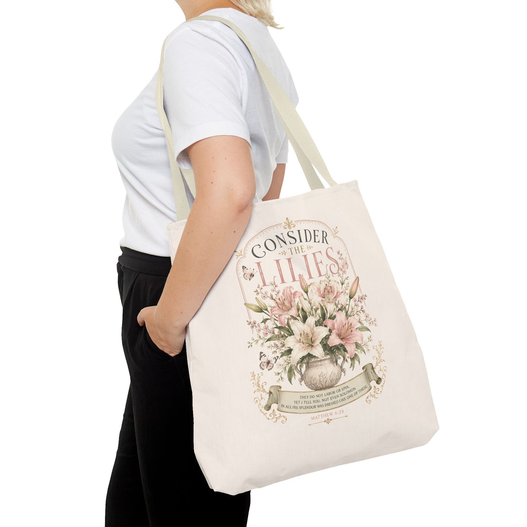 Consider the Lilies Floral Tote Bag