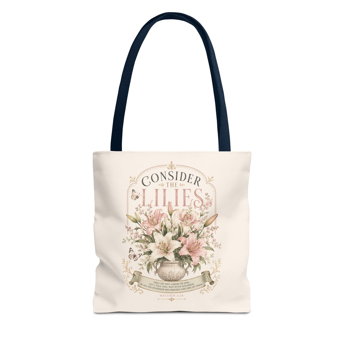 Consider the Lilies Floral Tote Bag