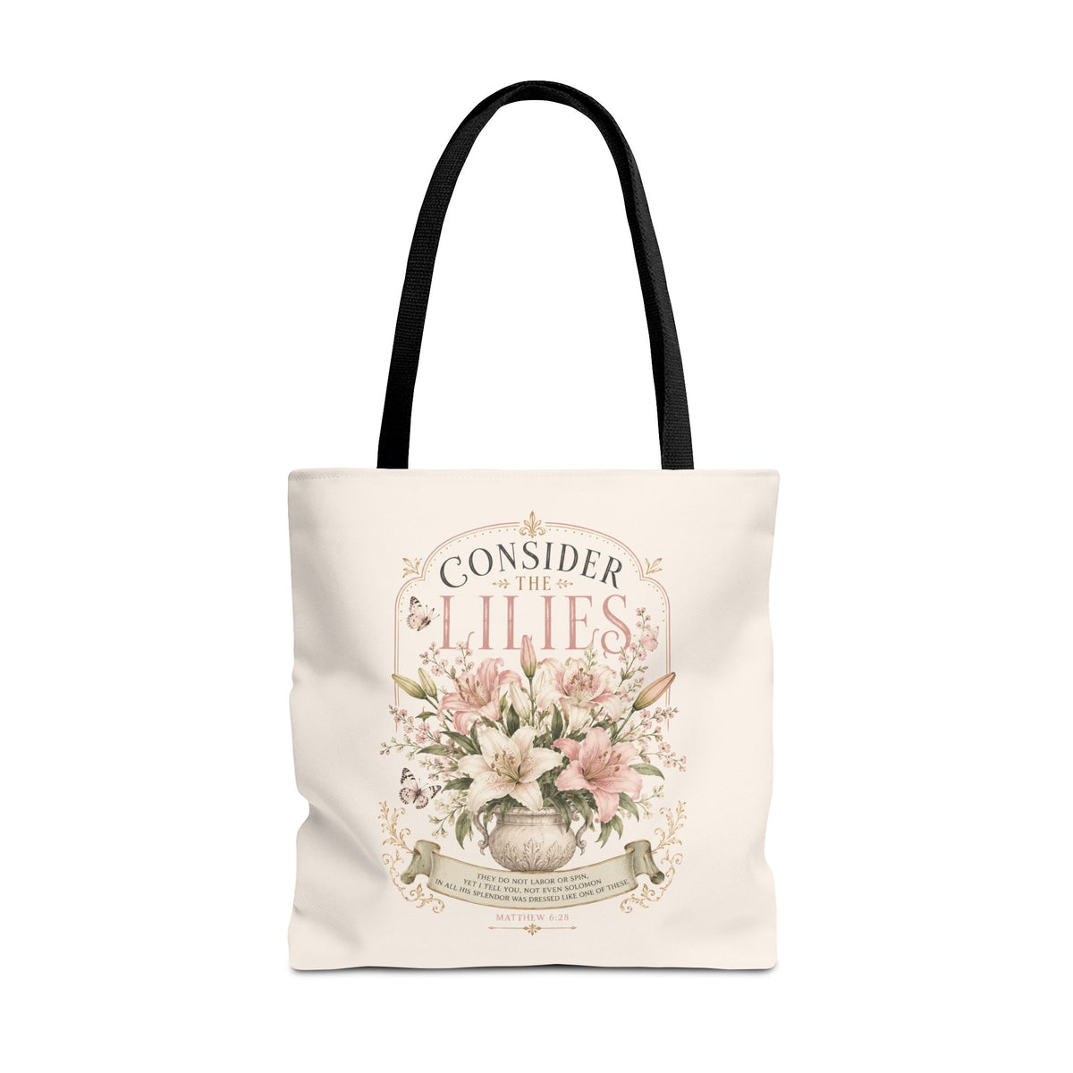 Consider the Lilies Floral Tote Bag