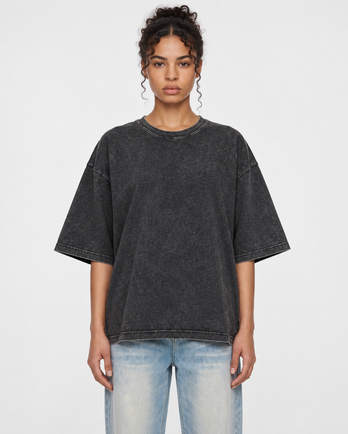 Crimson Cross Mineral Wash Boxy Tee