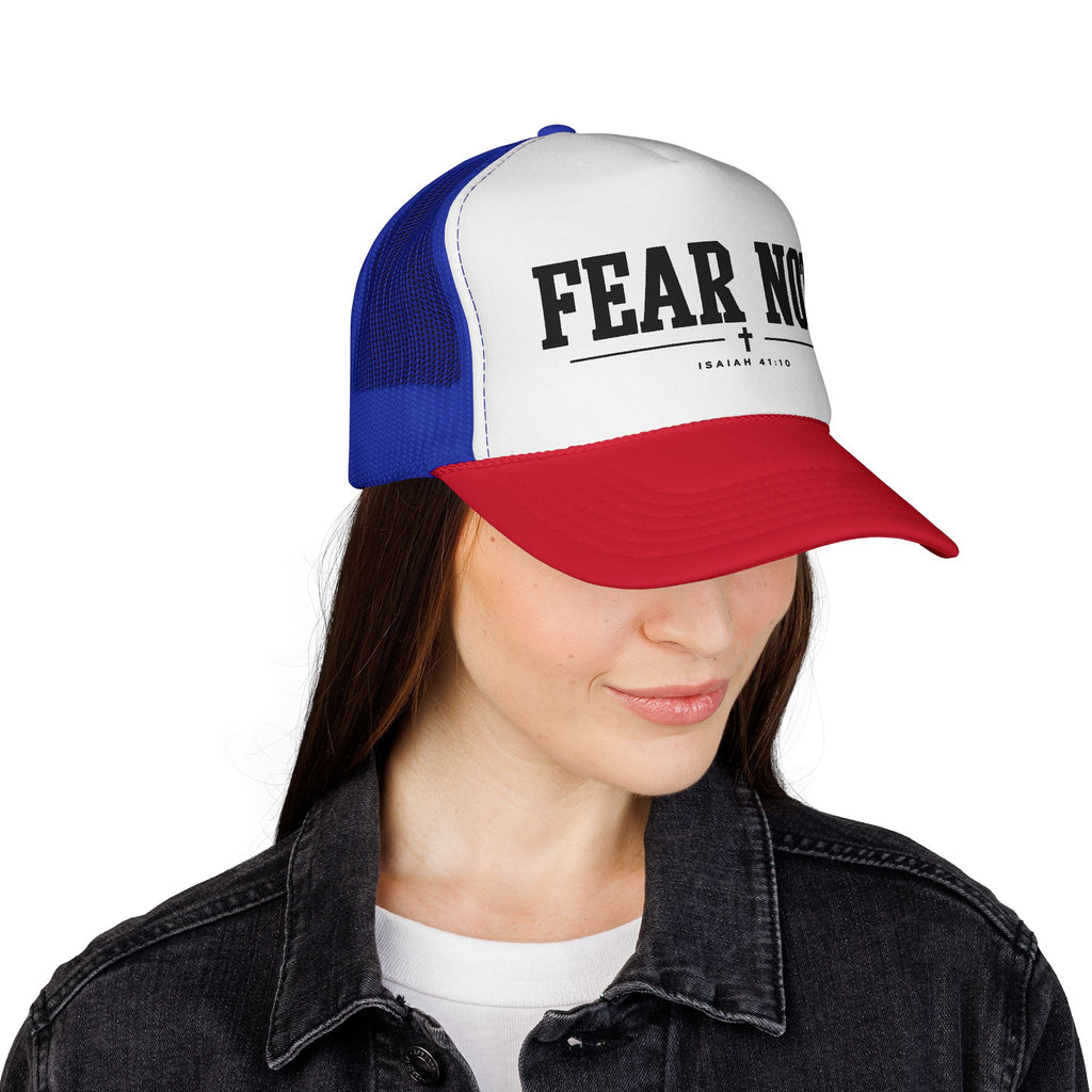 Fear Not Trucker Cap — Isaiah 41:10 Christian Mesh Hat