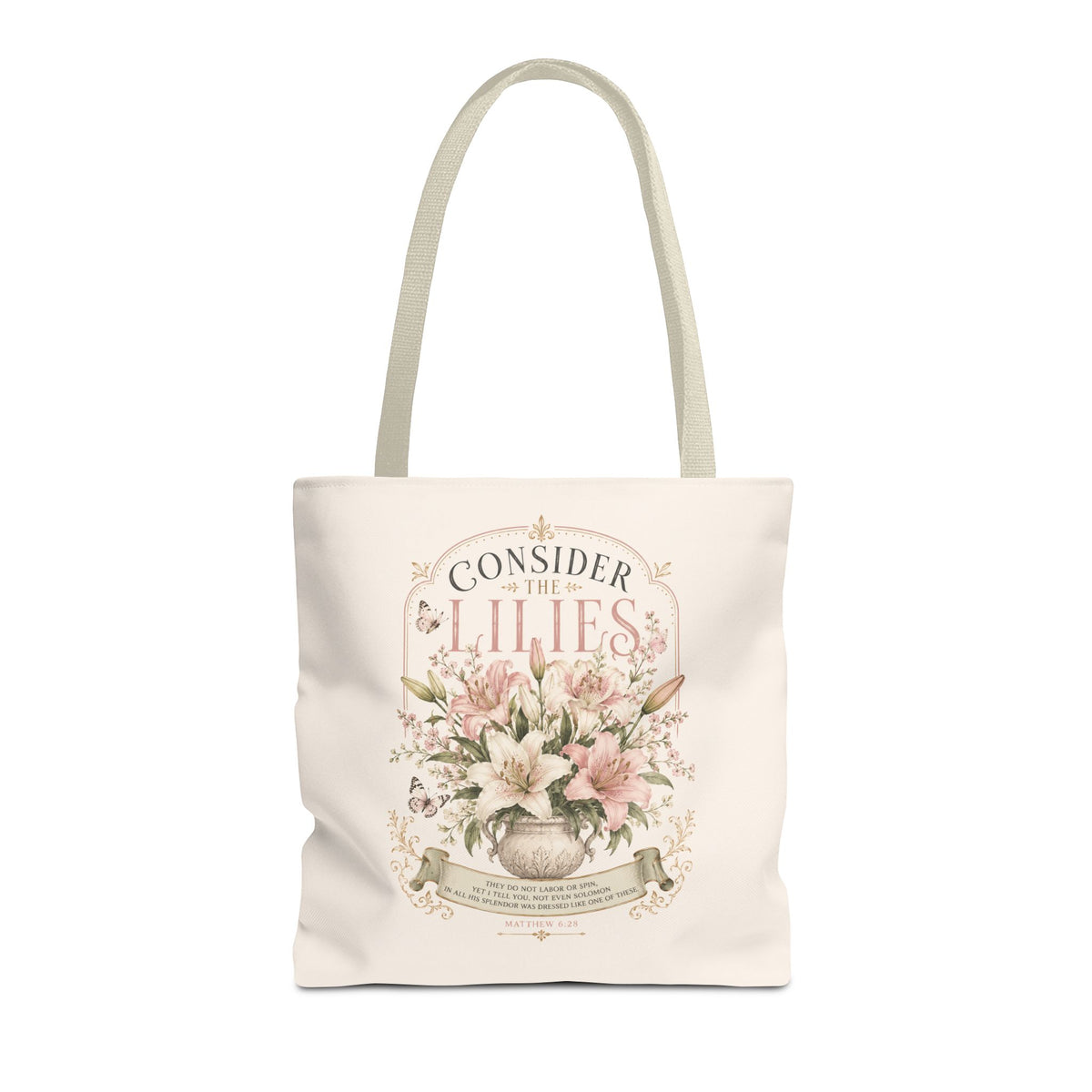 Consider the Lilies Floral Tote Bag