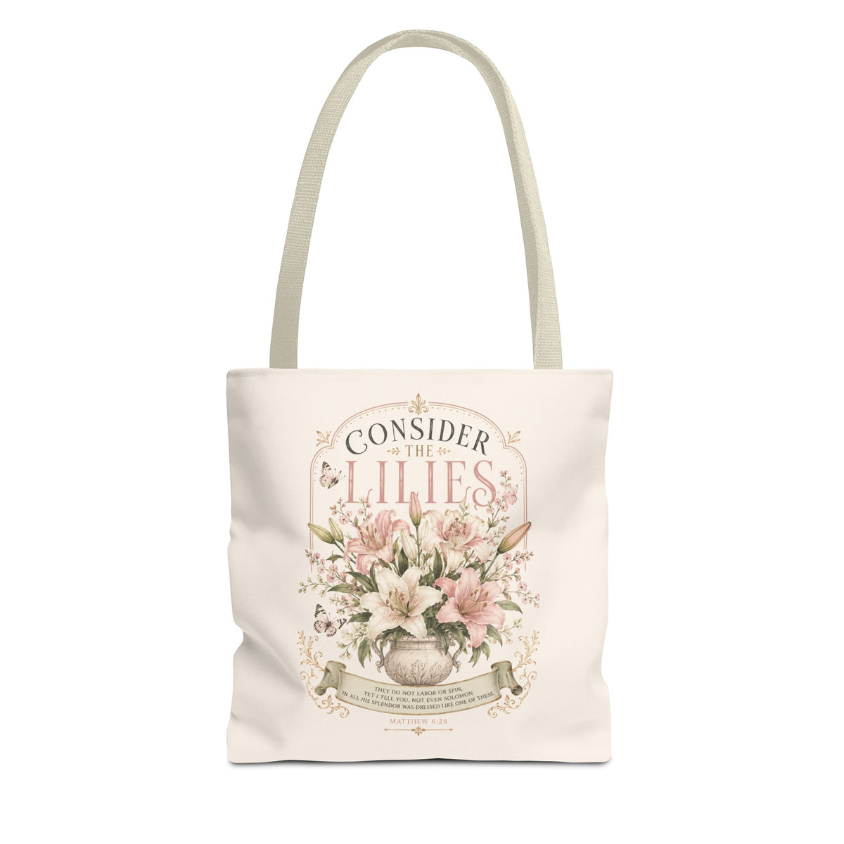 Consider the Lilies Floral Tote Bag