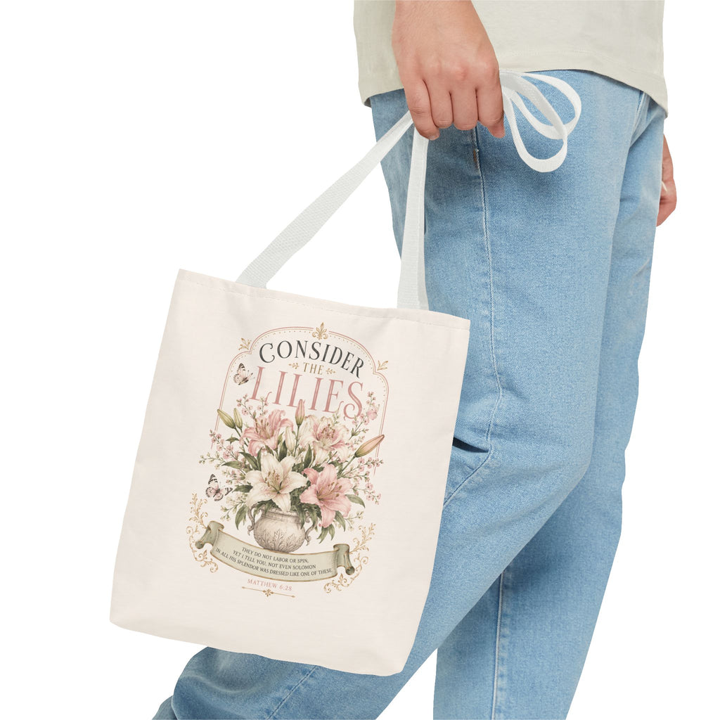 Consider the Lilies Floral Tote Bag