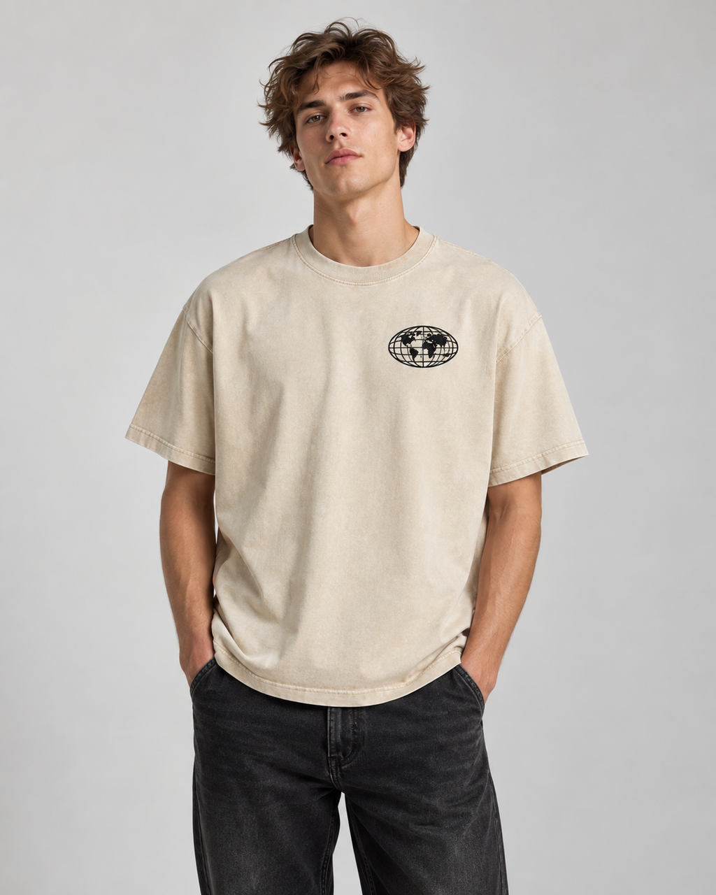 All We Need Is Jesus Mineral Wash Boxy Tee