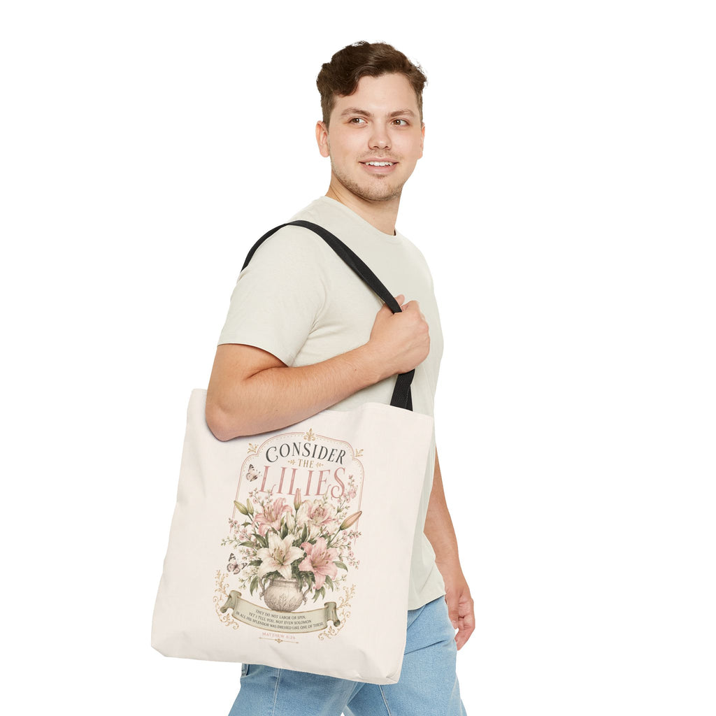 Consider the Lilies Floral Tote Bag