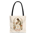 Jesus Shepherd Tote Bag — "He Leaves the 99 to Find the One" Floral Faith Tote