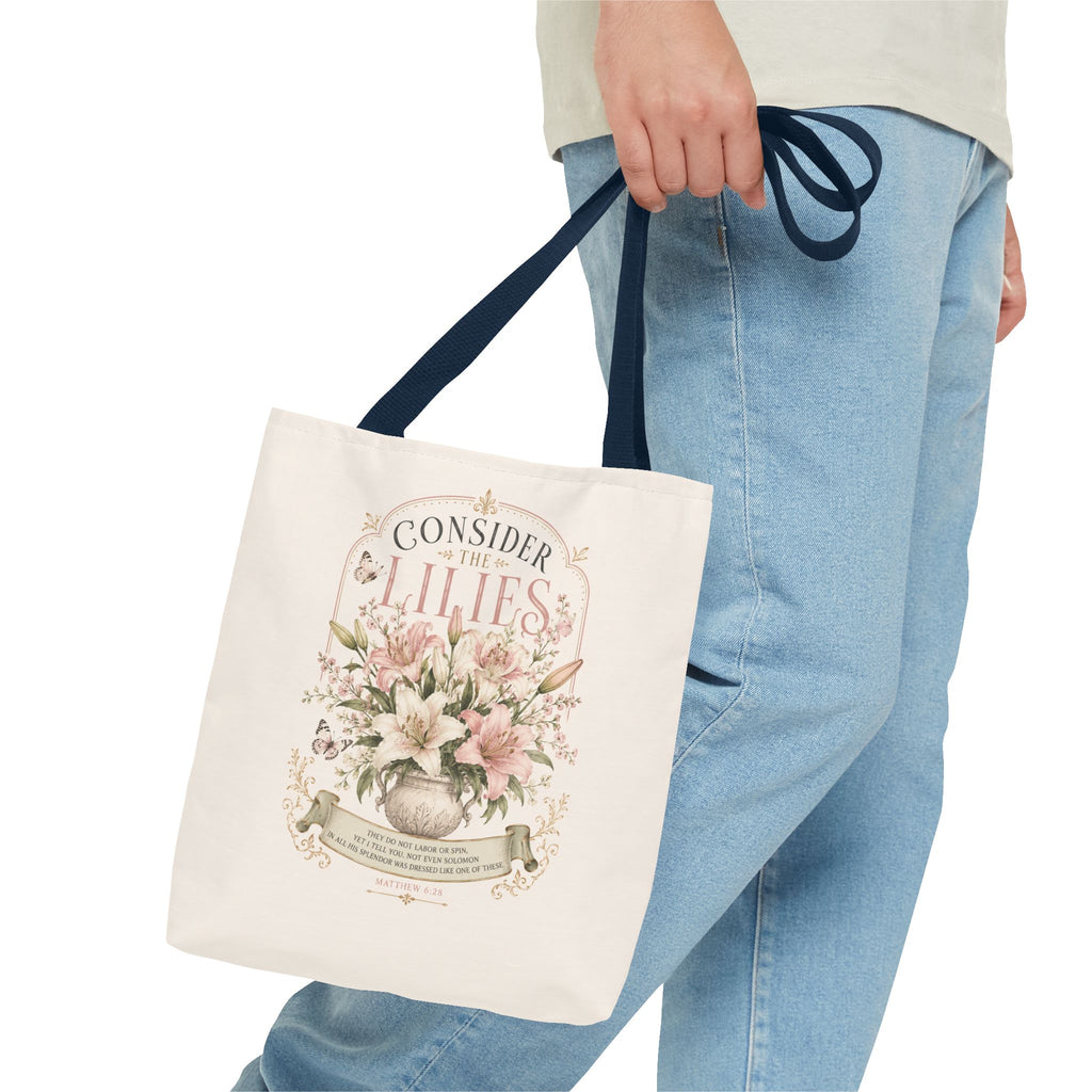 Consider the Lilies Floral Tote Bag