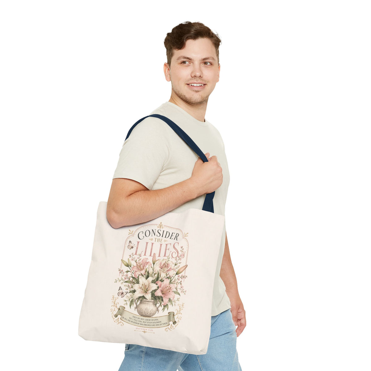 Consider the Lilies Floral Tote Bag