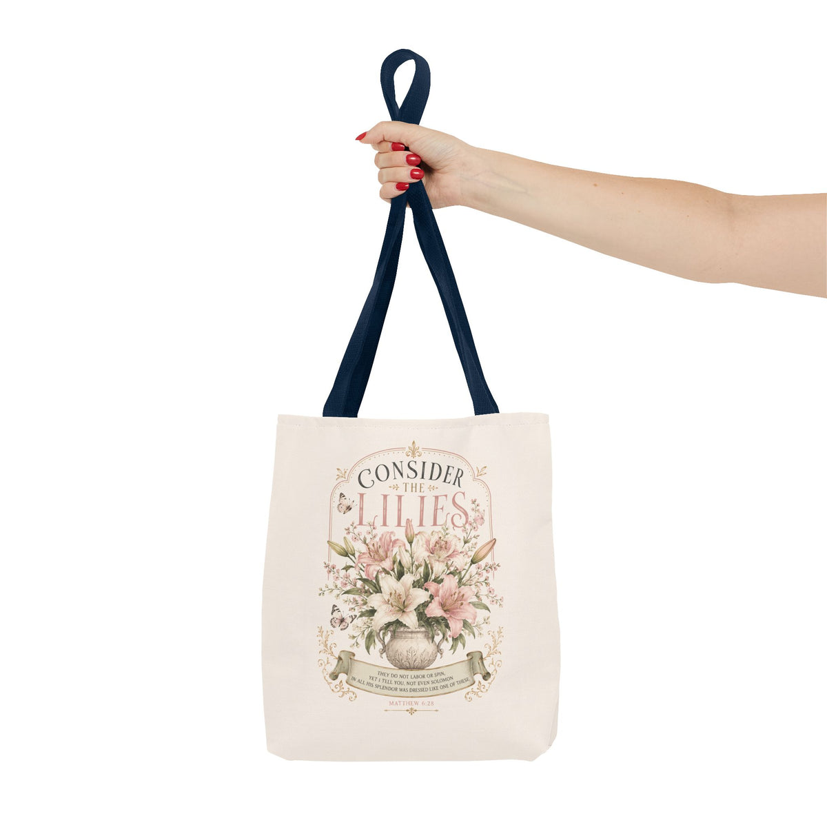 Consider the Lilies Floral Tote Bag