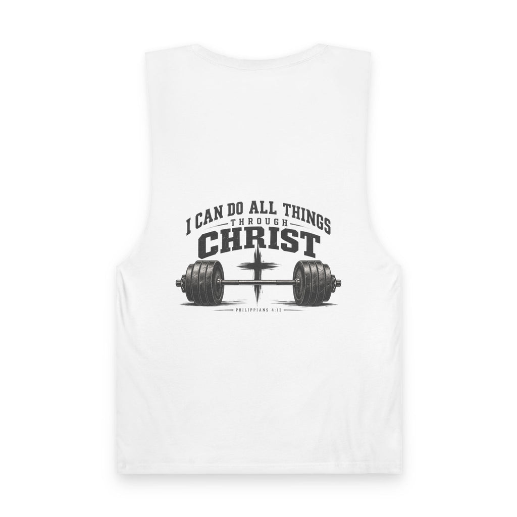 Christian Workout Tank Top — “I Can Do All Things Through Christ” Fitness Tank (Philippians 4:13)