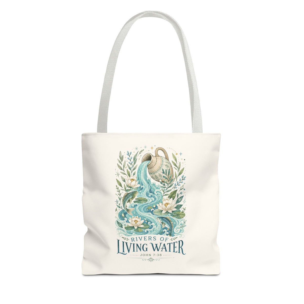 Tote — Rivers of Living Water Floral Faith Tote Bag