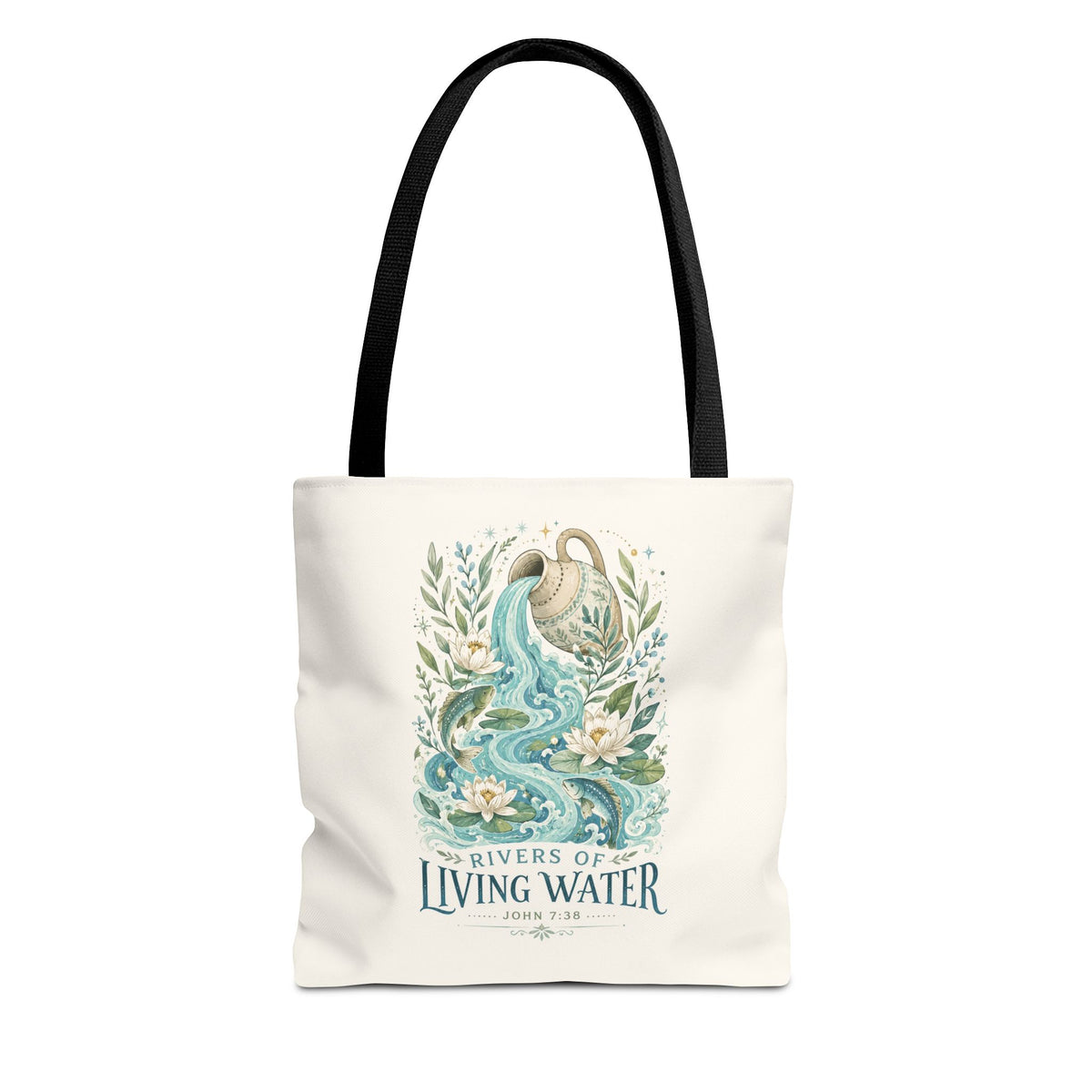 Tote — Rivers of Living Water Floral Faith Tote Bag