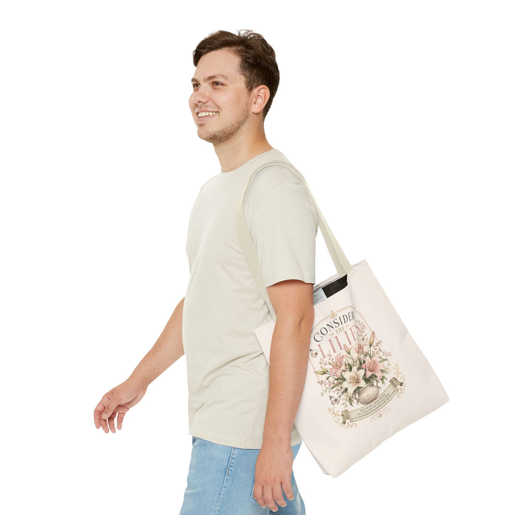 Consider the Lilies Floral Tote Bag