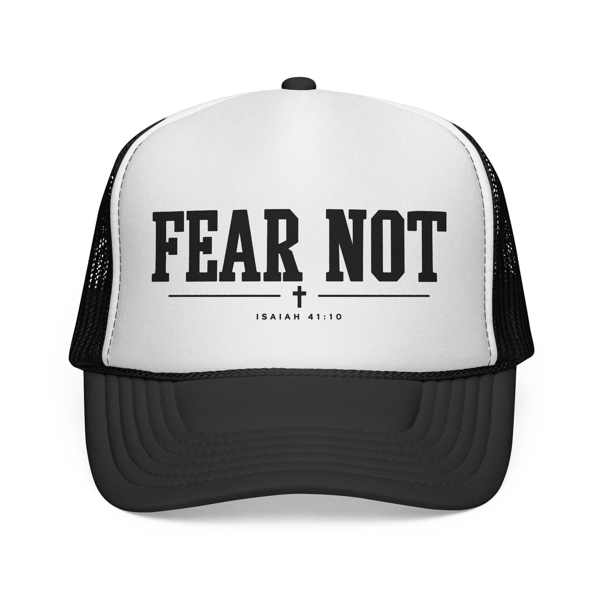 Fear Not Trucker Cap — Isaiah 41:10 Christian Mesh Hat