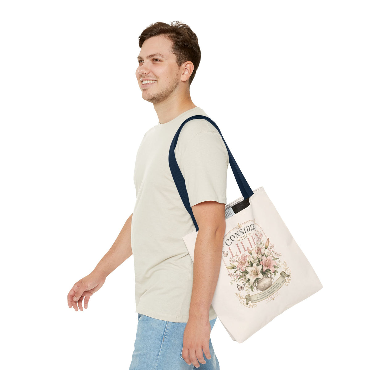 Consider the Lilies Floral Tote Bag