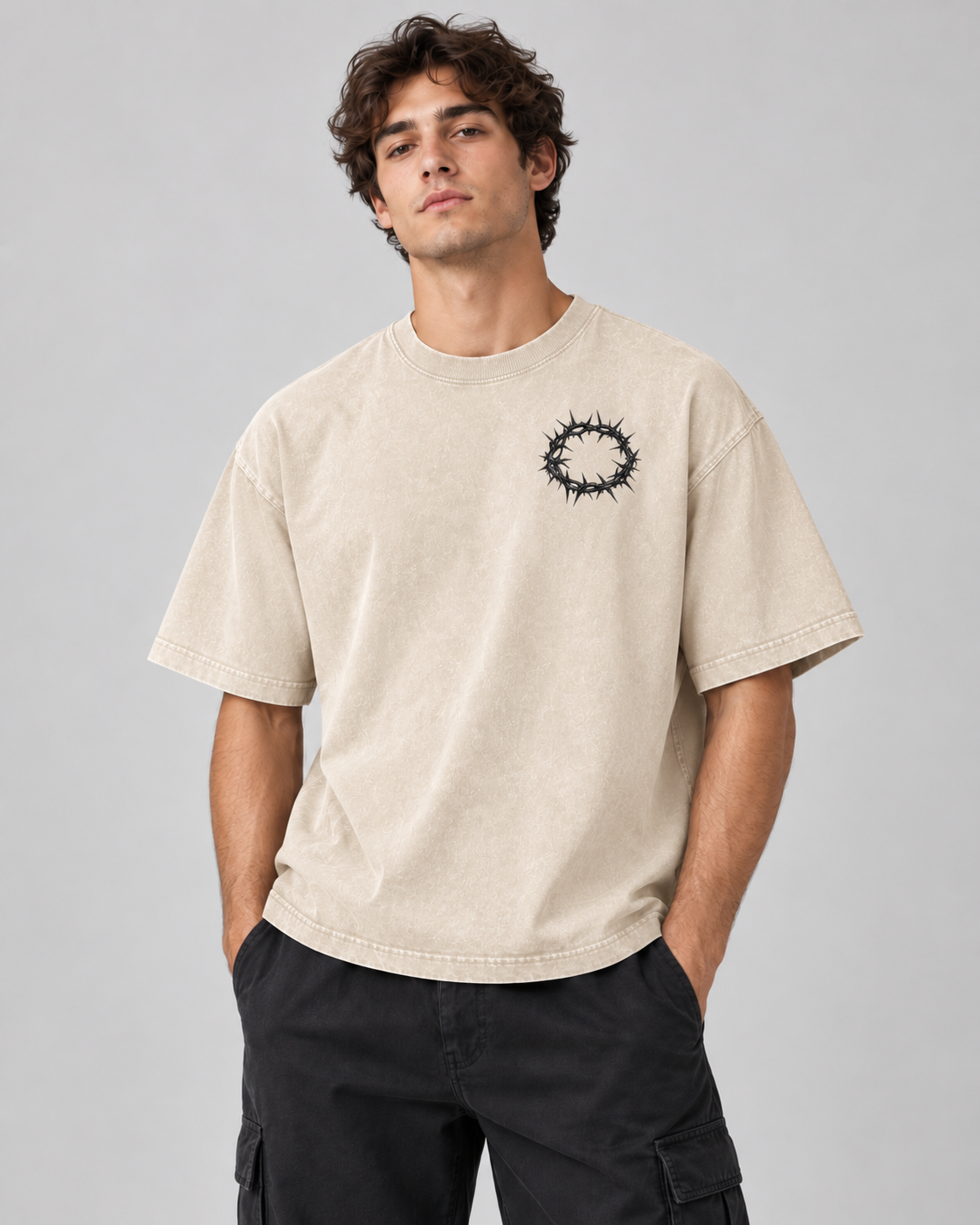 God’s Plan Mineral Wash Boxy Tee