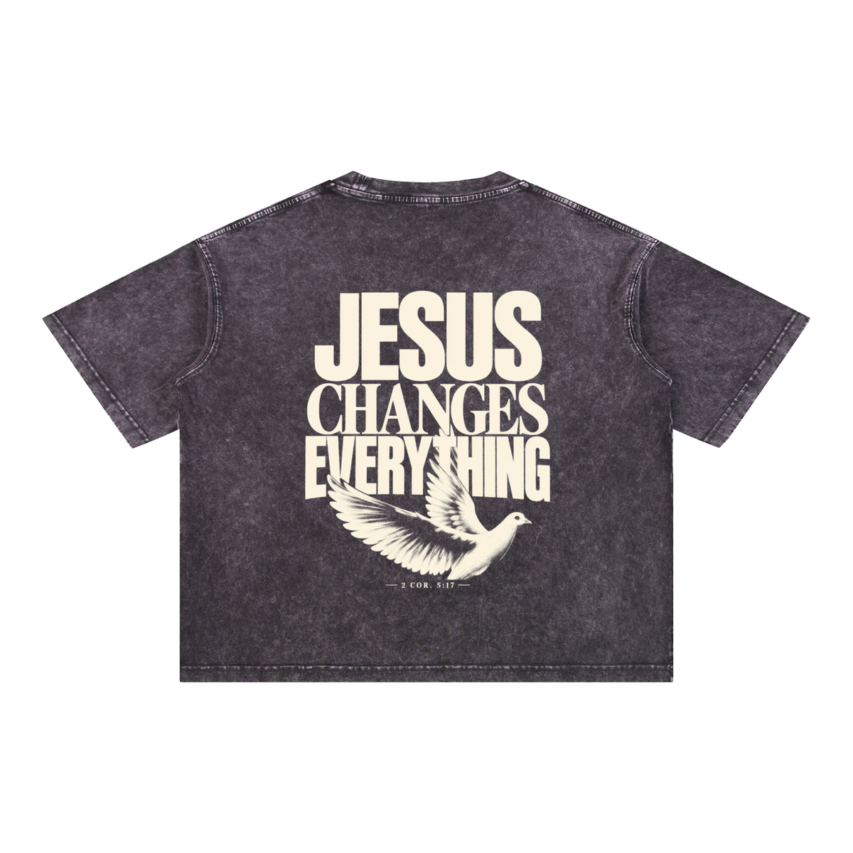 Mineral Wash Boxy Cotton T-Shirt