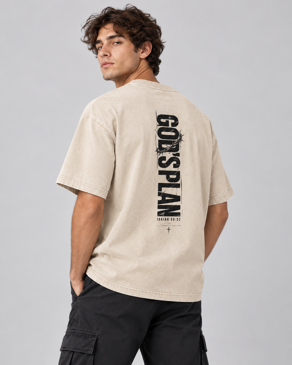God’s Plan Mineral Wash Boxy Tee